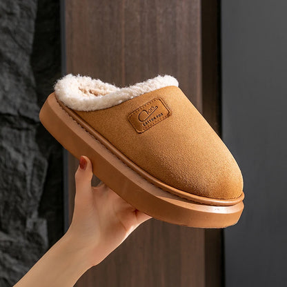 Women Winter Platform Slippers ❄️🥿 | Plush Faux Suede