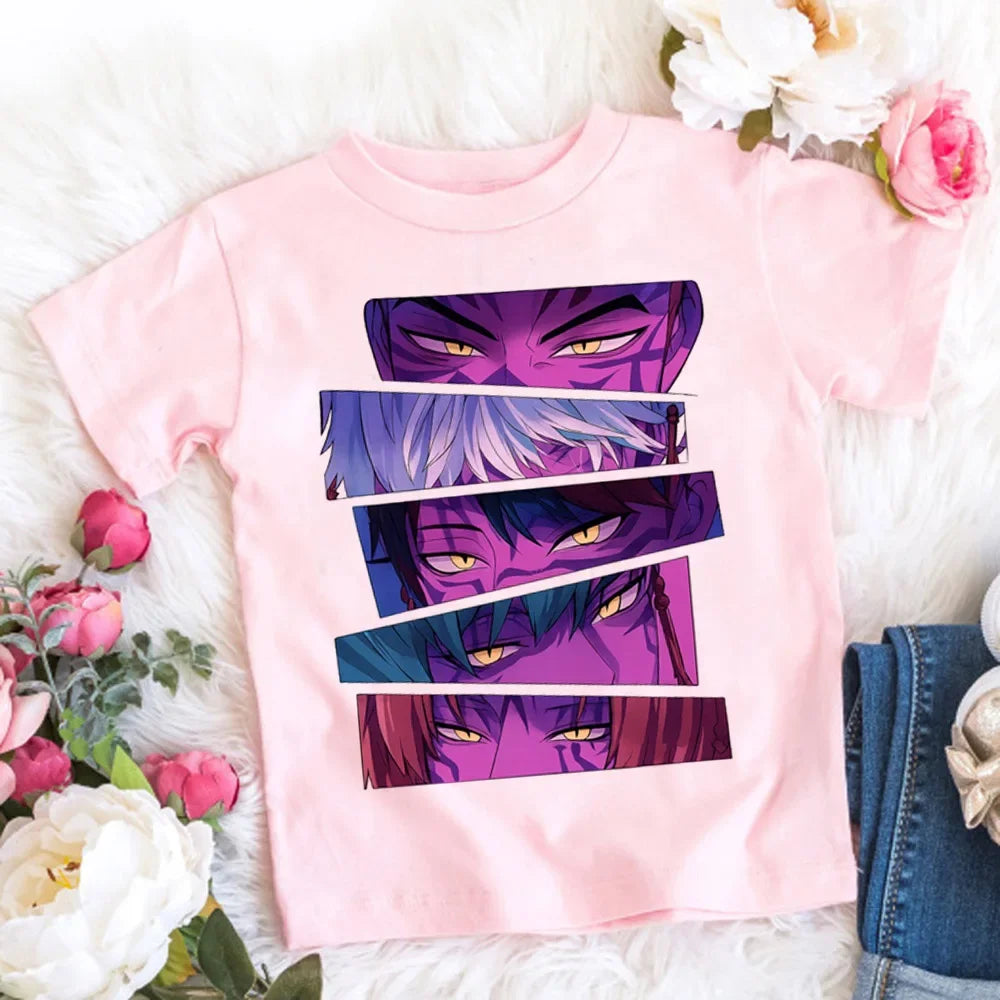 🧒🎤 Kids Anime Style Cartoon T-Shirt 👕✨
