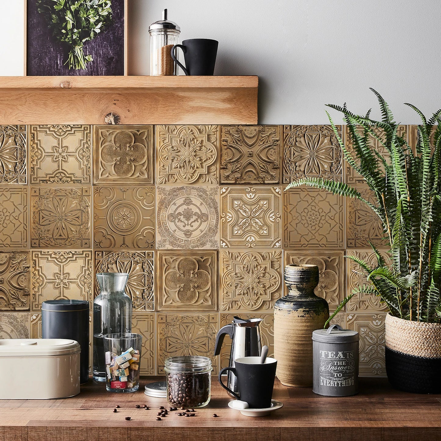 Self-Adhesive Tile Wall Stickers 🧱 | Waterproof Home Decor –