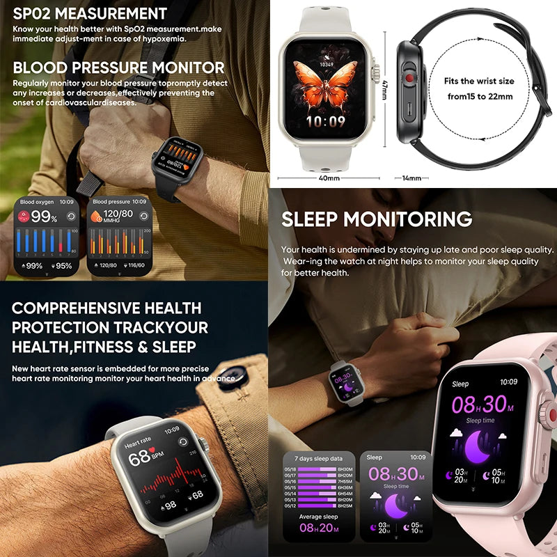 Glomexia AMOLED Smart Watch 1.85″ 📱