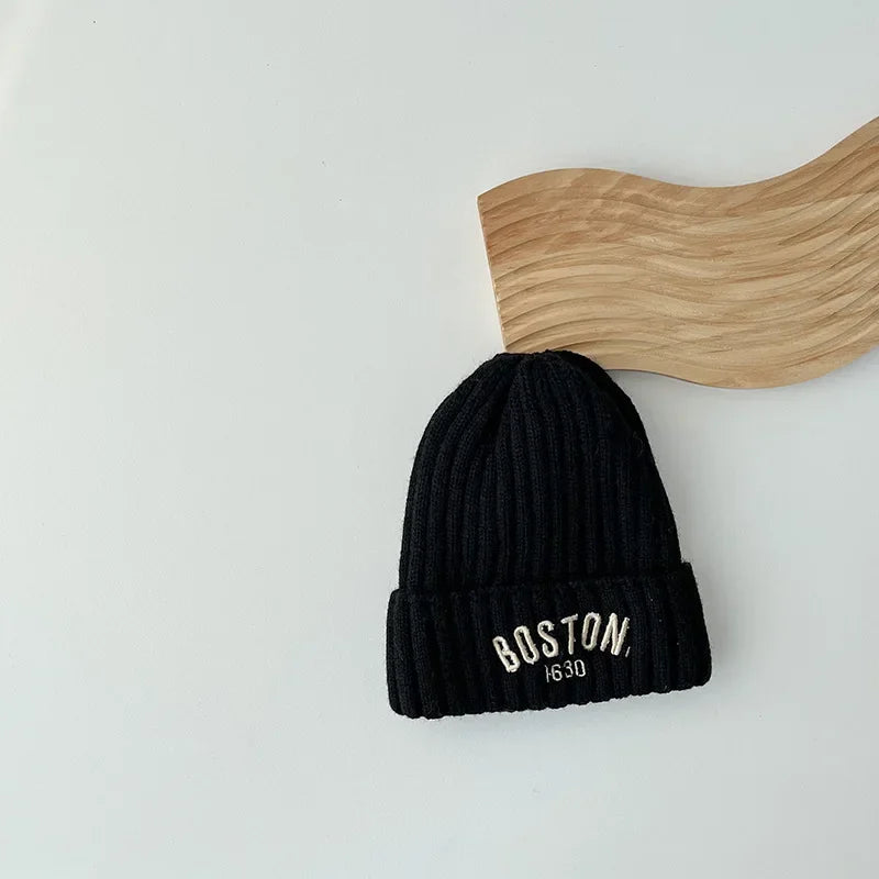 Baby Winter Cotton Knit Cap ❄️ | Warm Letter Hat
