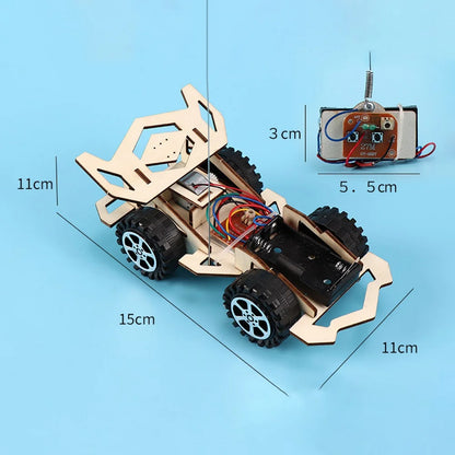 DIY Electric RC Racing Car 🚗⚡ | Kids STEM Wooden Toy