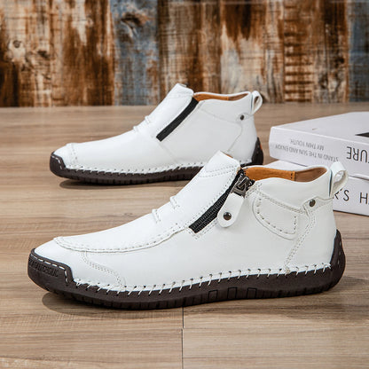 Handmade Leather Ankle Boots for Men
