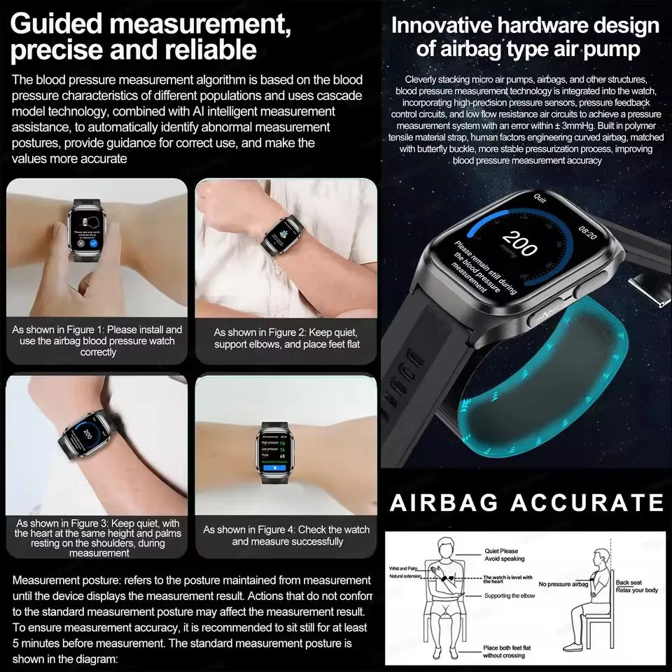 ⌚ Premium Health Smart Watch 2025 🩺