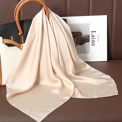 🧣 Glomexia 70x70 Fashion Square Scarf – Elegant Travel Hair Wrap ✨