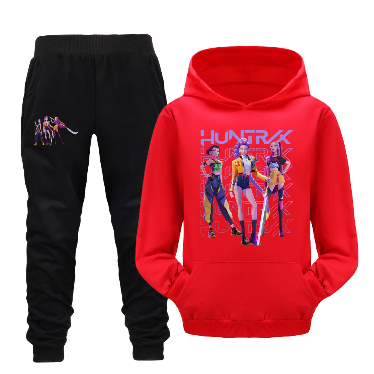 Glomexia Cartoon Hoodie Set – Teen Autumn Streetwear