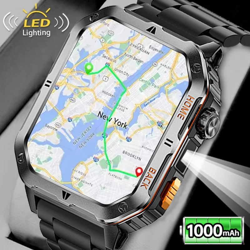 ⌚ 2.01” AMOLED GPS Smart Watch with Bluetooth Calling 🚀