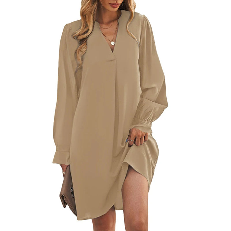 💃 Elegant V-Neck Mini Dress for Women