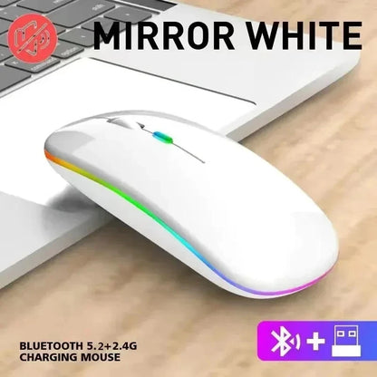 🖱️ ✨ Glomexia Dual-Mode Wireless Mouse (Bluetooth + 2.4G)