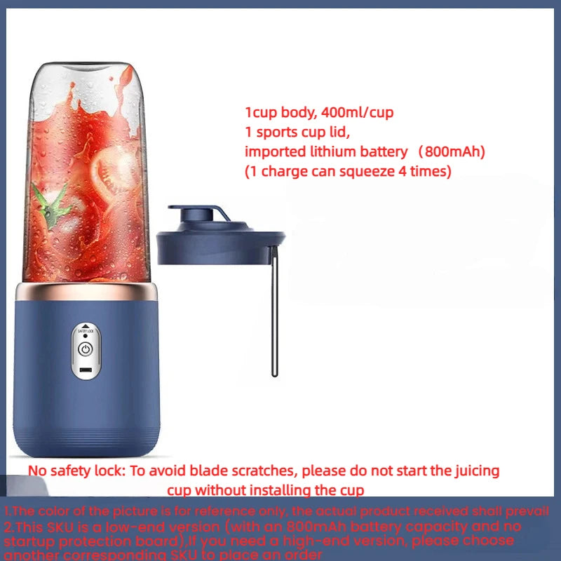 🥤⚡ HOMEFISH Portable Juice Blender 🍓