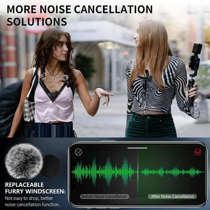 K60 Wireless Lavalier Mic 🎙️ | Plug & Play Mini Clip Microphone