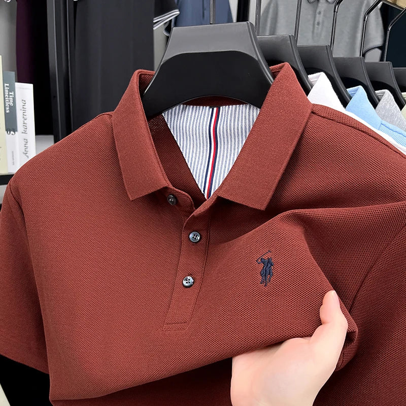 👕🦁 Men’s Embroidered Polo Tee | Casual Summer Style 😎
