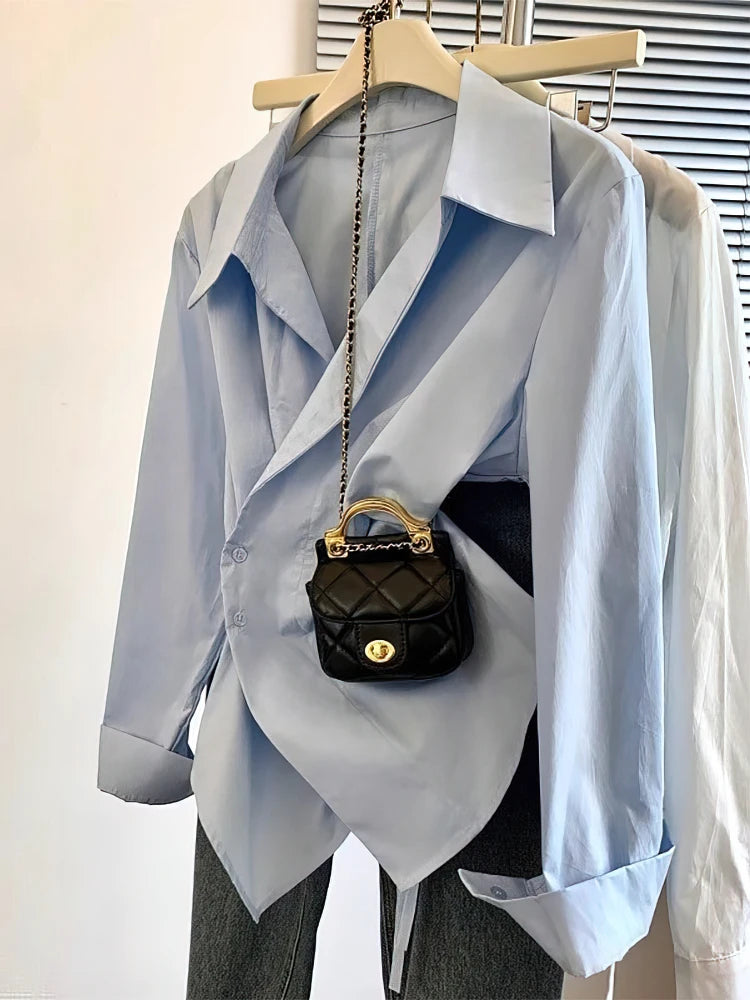 👚 Glomexia   Irregular Polo Tunic ✨