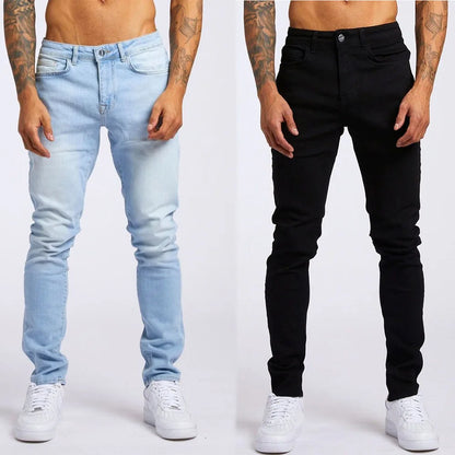 🌍 Glomexia– Men’s Casual Slim Fit Denim Jeans 👖🔥