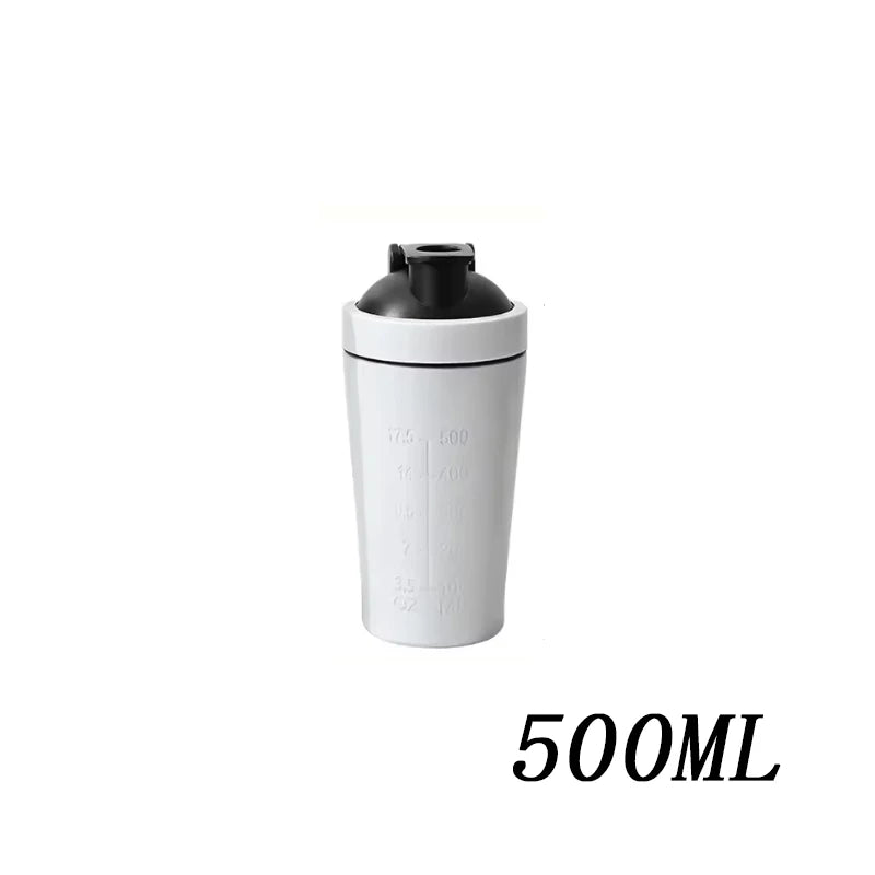 🥤 Stainless Steel Protein Shaker Bottle – Leak Proof Gym Fitness Cup