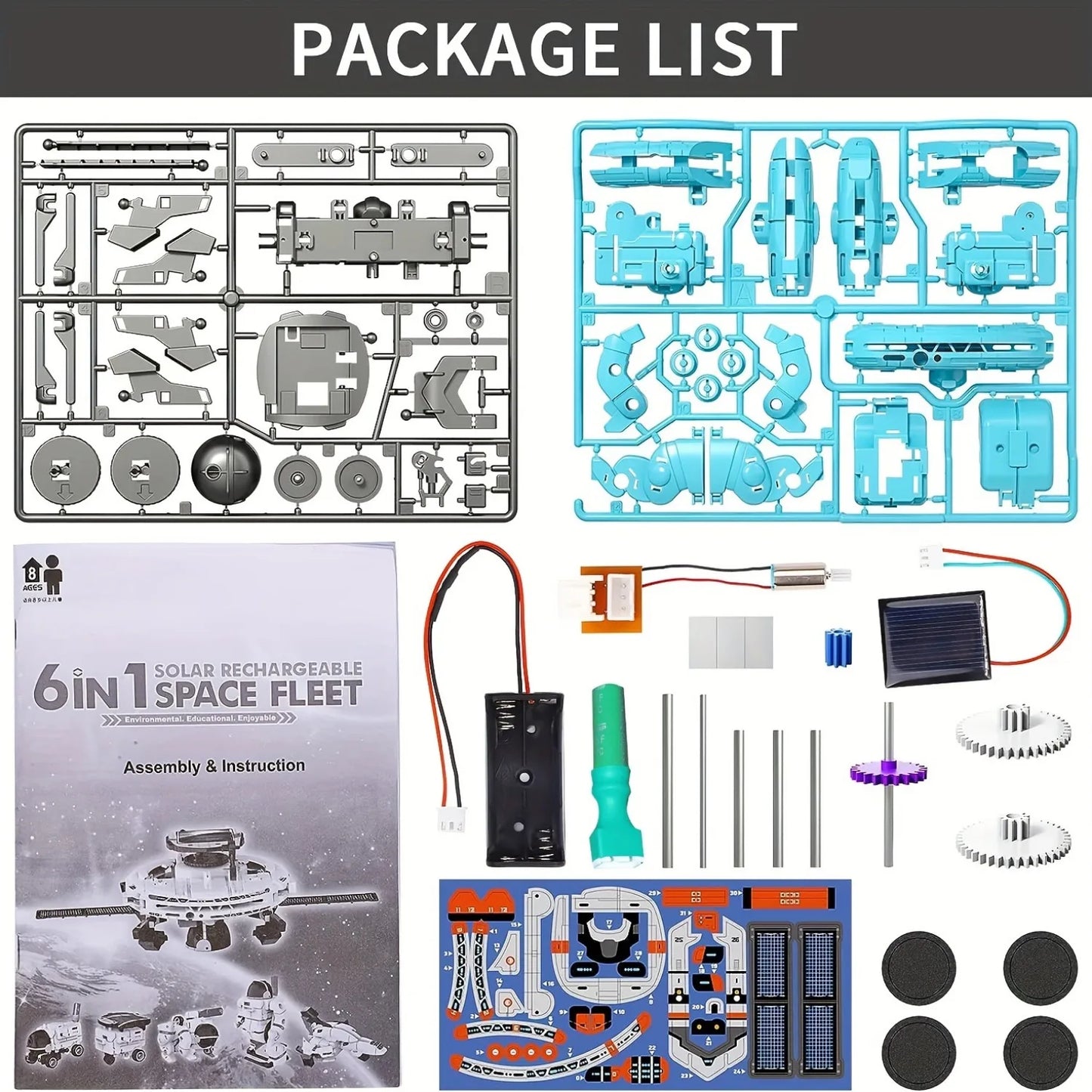 6-in-1 STEM Solar Robot Kit – Educational Science Building Toy