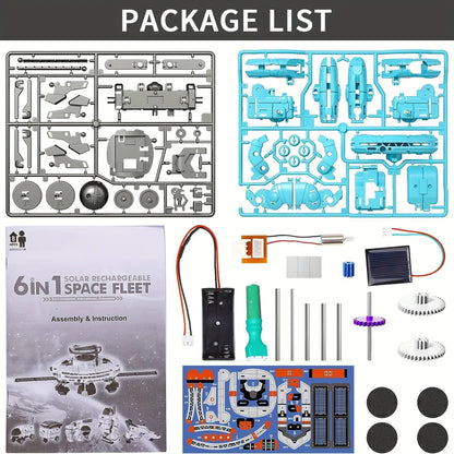 6-in-1 STEM Solar Robot Kit – Educational Science Building Toy