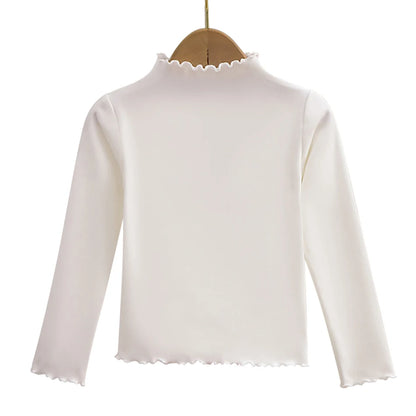 Premium Girls Black Fungus Edge Long Sleeve T-Shirt