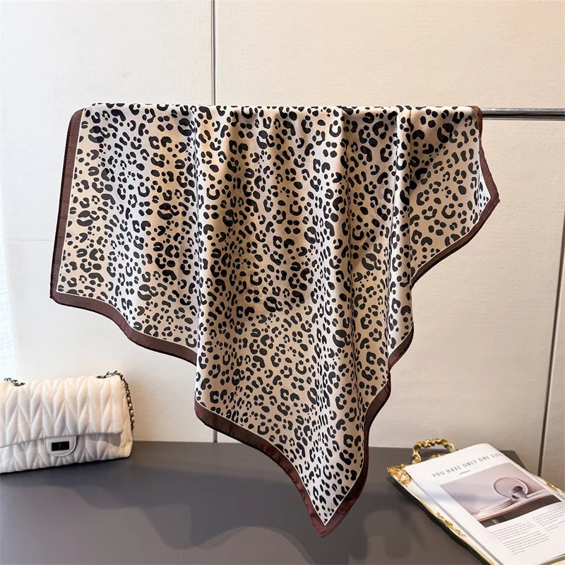 Women’s Luxury Floral Printed Silk Scarf