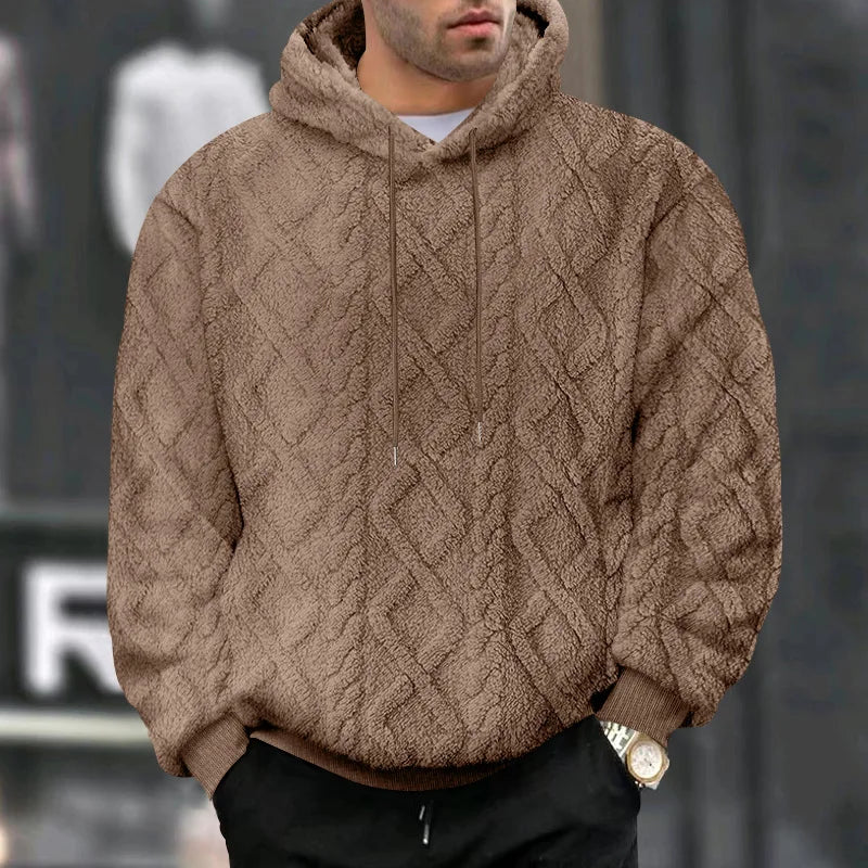 🧶 Jacquard Pullover Hoodie