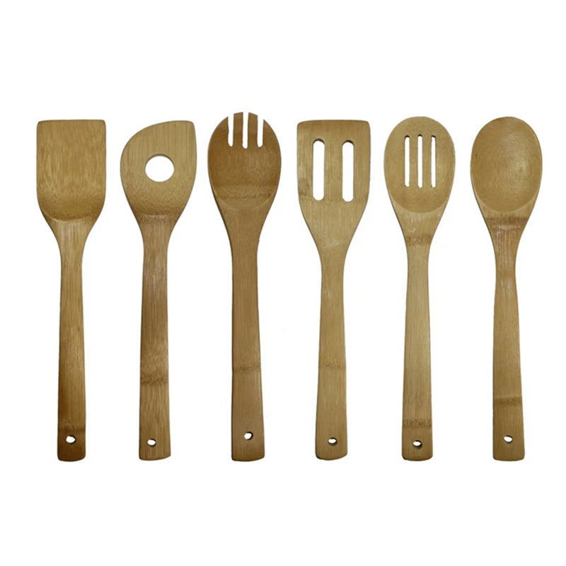 🥄 ✨ Glomexia Bamboo Kitchen Utensil Set