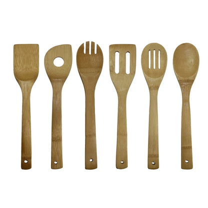 🥄 ✨ Glomexia Bamboo Kitchen Utensil Set