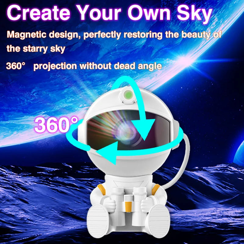 Astronaut Galaxy Star Projector Lamp