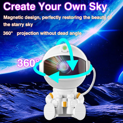 Astronaut Galaxy Star Projector Lamp