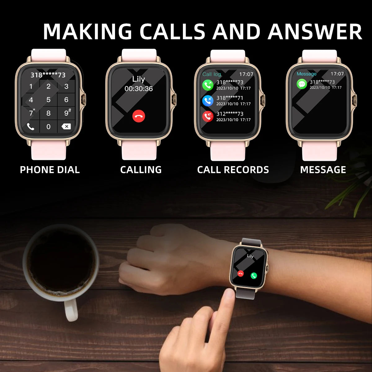 ⌚ Glomexia Smart Watch 1.83” HD Display 💧📞
