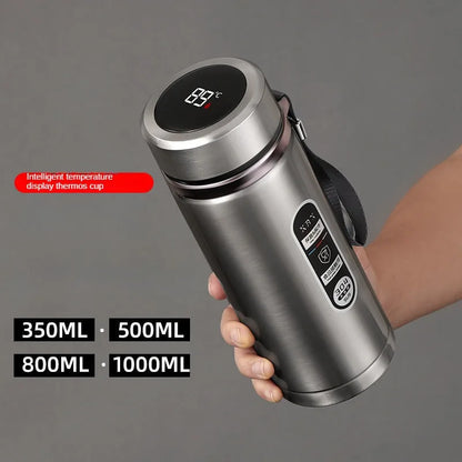 🌡️ Stainless Steel LED Temperature Thermos Bottle 💧✨