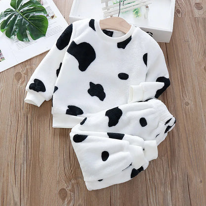 Premium Kids Bear Winter Pajama Set (2-Piece)