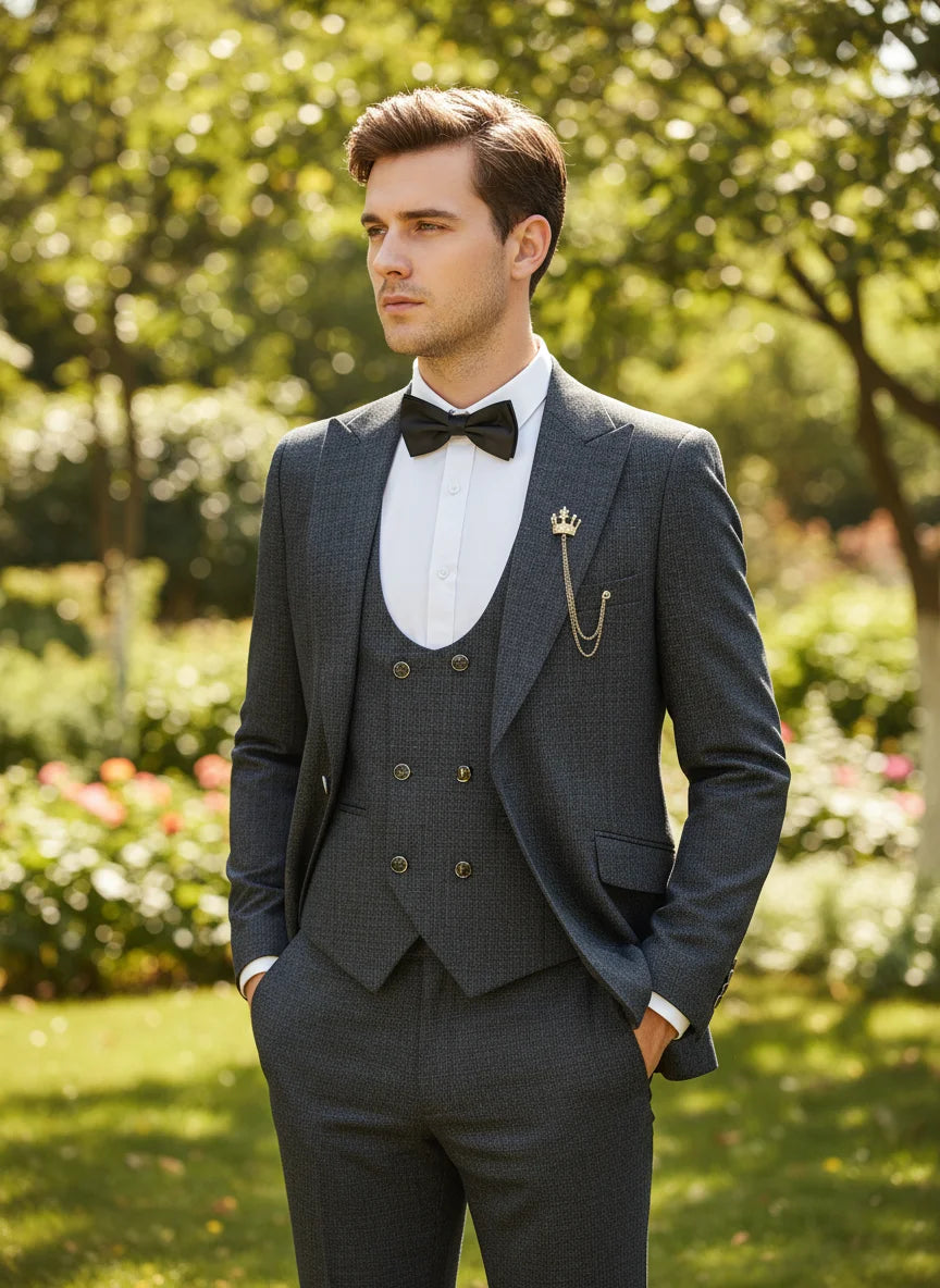 Men’s 3-Piece Slim Fit Suit 🤵 | Wedding & Business