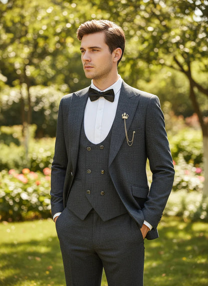 Men’s 3-Piece Slim Fit Suit 🤵 | Wedding & Business