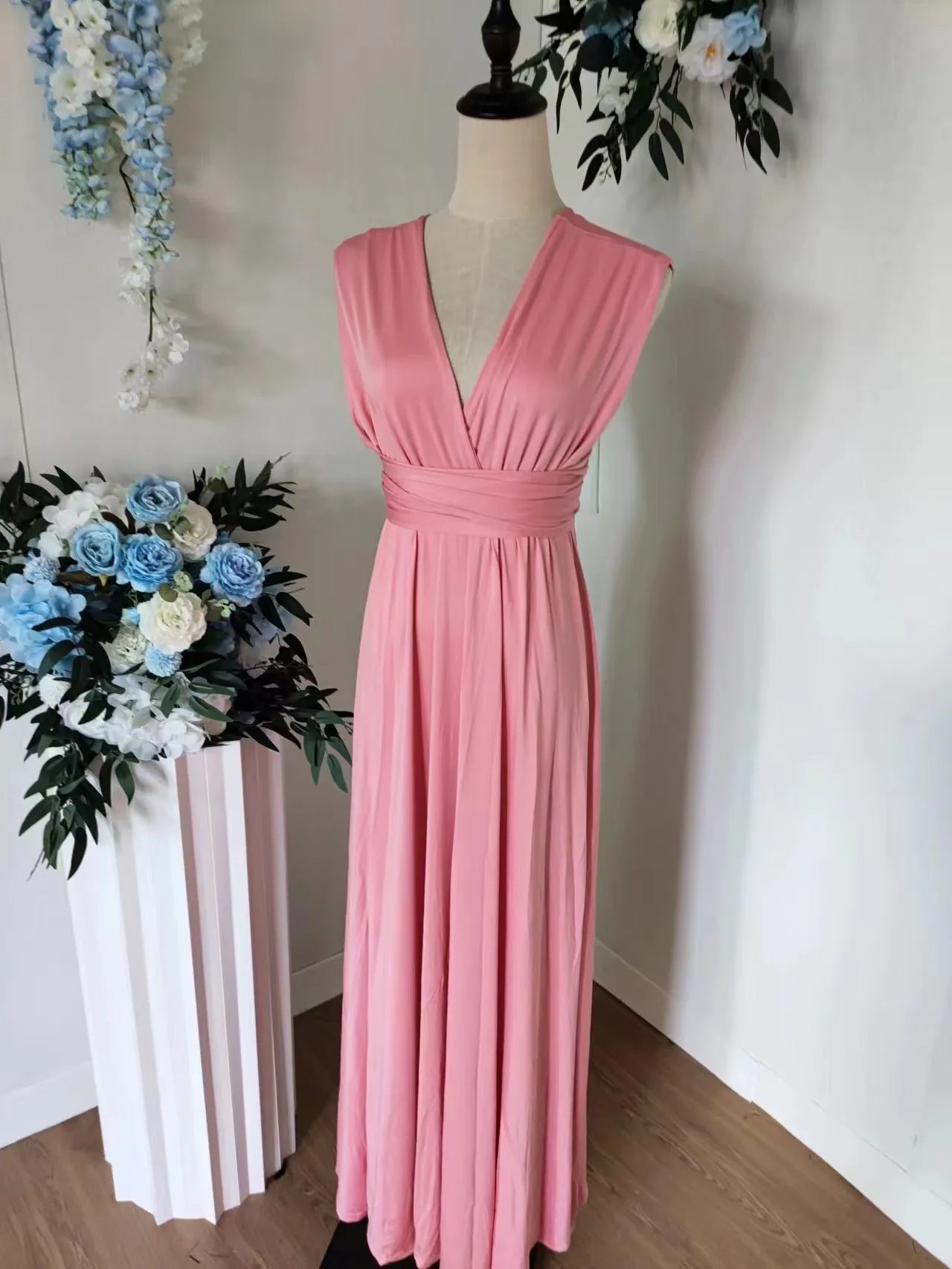 Rust Infinity Multiway Maxi Dress – Bridesmaid & Evening Gown