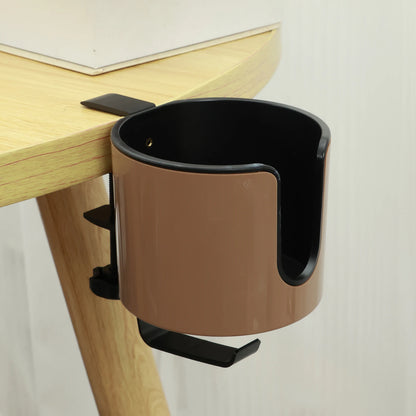 ☕ Desk Cup Holder Clamp – Adjustable Table Coffee & Bottle Organizer 🔧