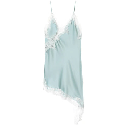 🌍 Glomexia – Women’s Lace Asymmetric Slip Dress | Sleeveless Backless Mini Party Dress 💃✨