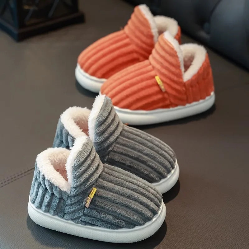 Kids Winter Plush Slippers ❄️🥿 | Anti-Slip Unisex Indoor