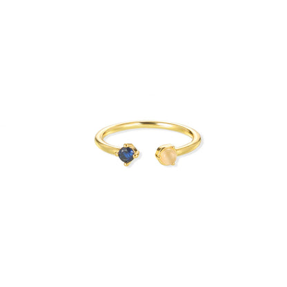 Gold Color Fruit Zirconia Adjustable Ring