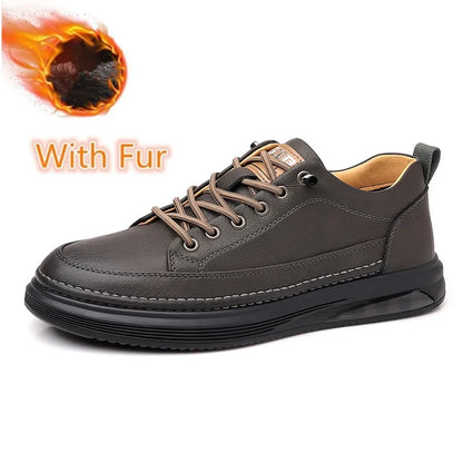 Luxury Men’s Leather Lace-Up Shoes