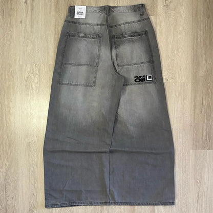 Glomexia Y2K Baggy Punk Jeans 🖤