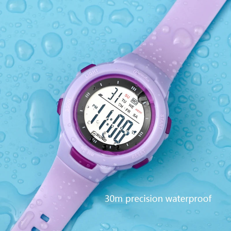Kids Digital Watch – Luminous Waterproof Alarm Clock