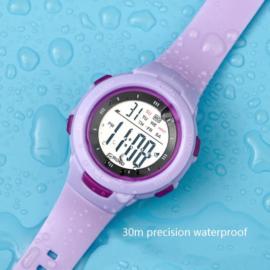 Kids Digital Watch – Luminous Waterproof Alarm Clock