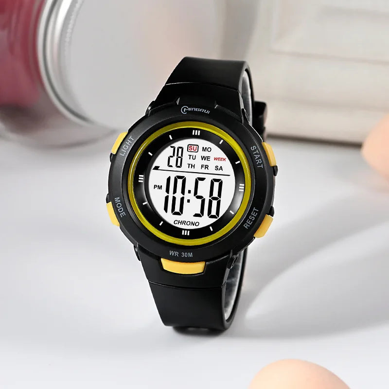 Kids Digital Watch – Luminous Waterproof Alarm Clock