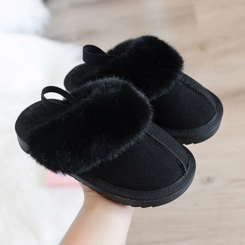 Girls Winter Indoor Slippers ❄️🥿 | Warm Anti-Slip Comfort