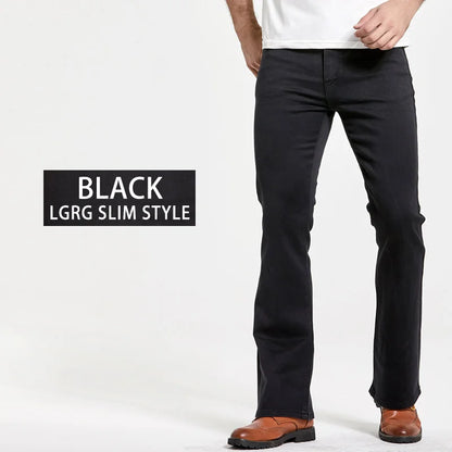 🔥 Men’s Slim Fit Bootcut Jeans – Stretch Denim Casual Pants