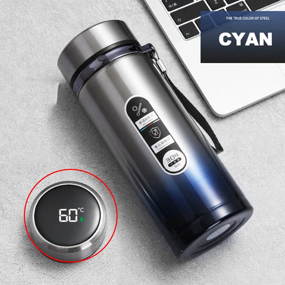 🌡️ Stainless Steel LED Temperature Thermos Bottle (500ML–1L) 💧✨