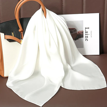 🧣 Glomexia 70x70 Fashion Square Scarf – Elegant Travel Hair Wrap ✨