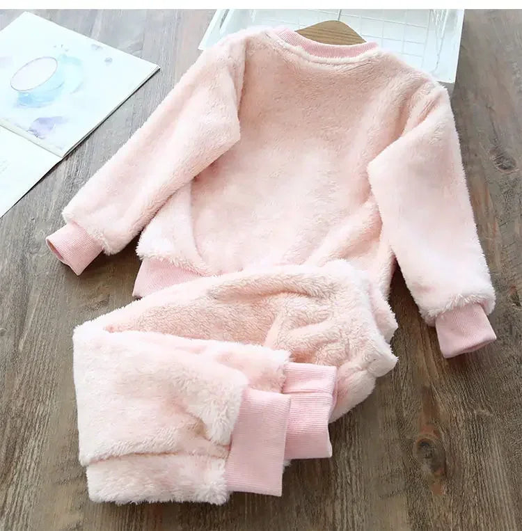 Premium Kids Bear Winter Pajama Set (2-Piece)