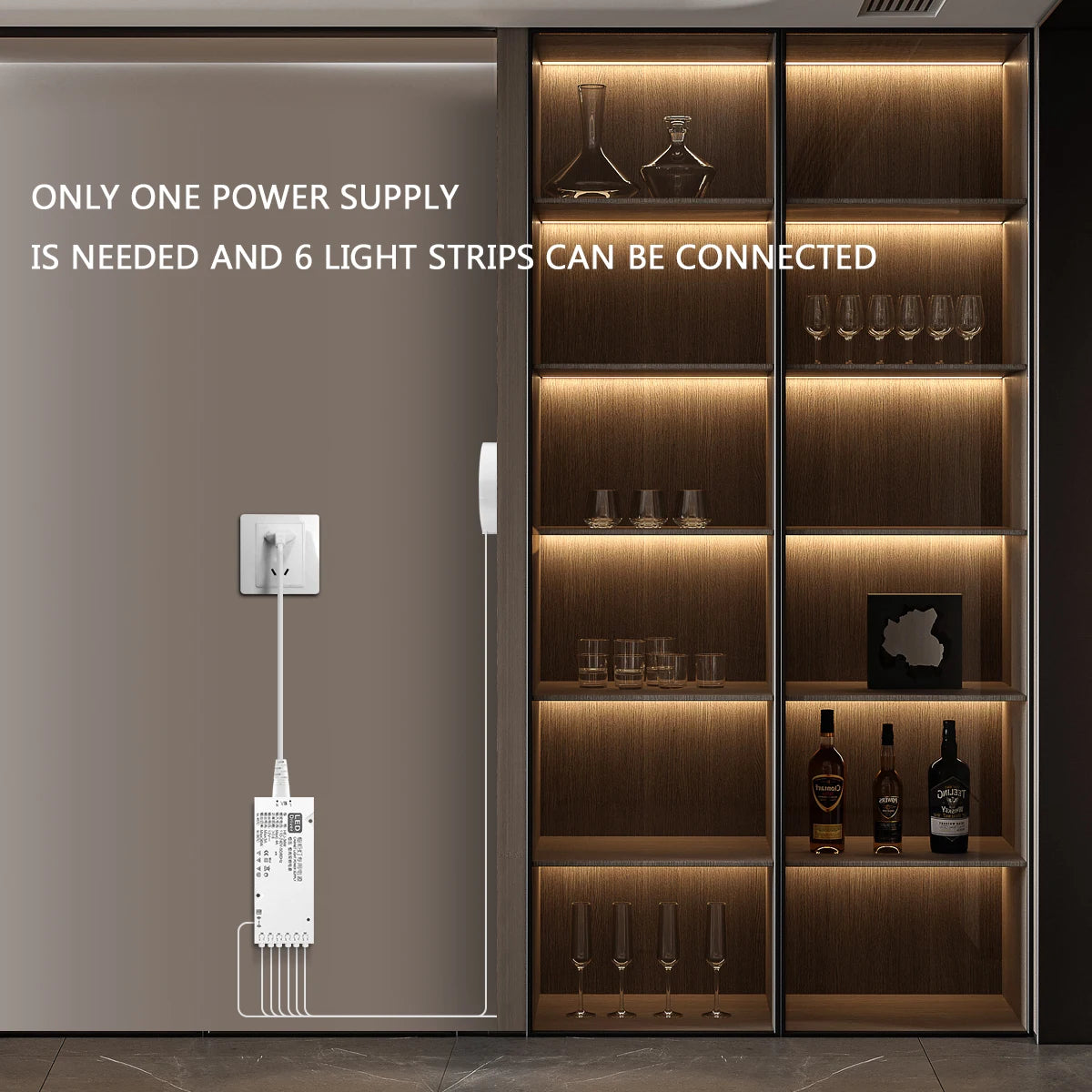 💡✋ Dimmable COB LED Cabinet Light | Touch & Motion ✨