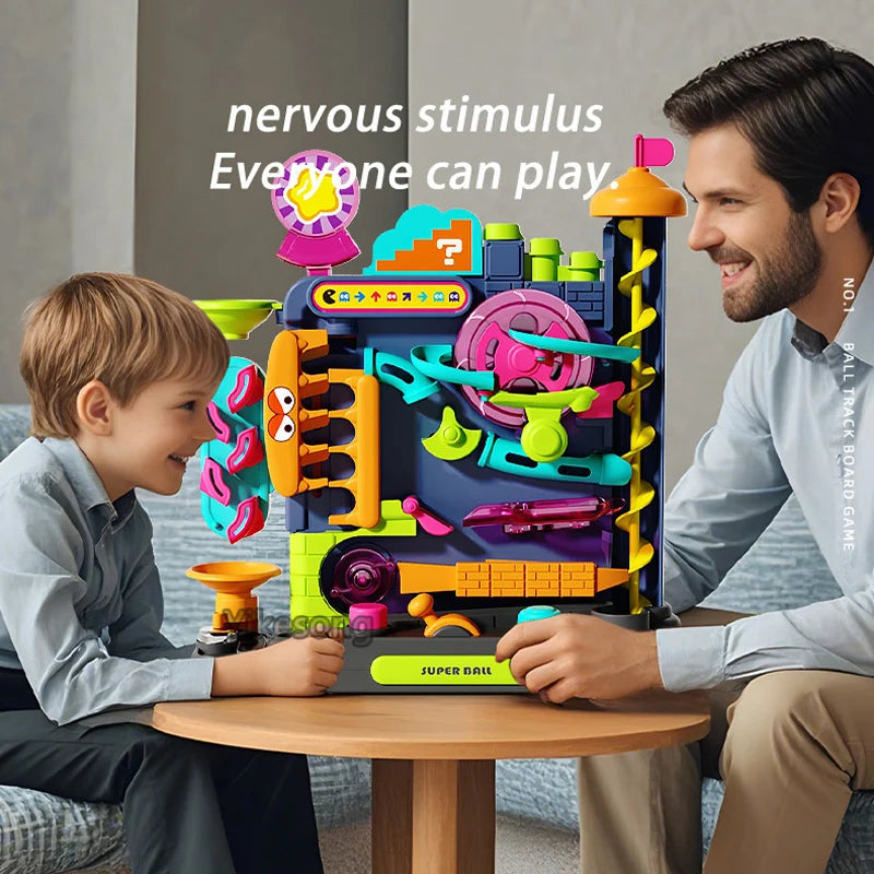 Montessori Multi-Layer Track Rolling Ball Toy